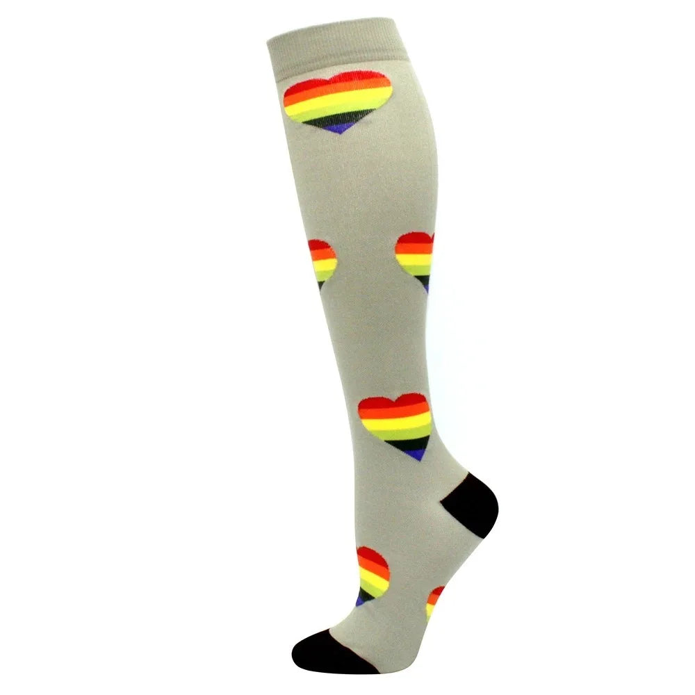 1 paire de Chaussettes de Compression pour Hommes et femmes  – Running, Basket, Cyclisme & Prévention Médicale