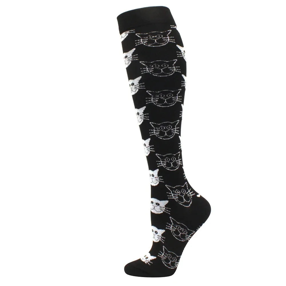 1 paire de Chaussettes de Compression pour Hommes et femmes  – Running, Basket, Cyclisme & Prévention Médicale