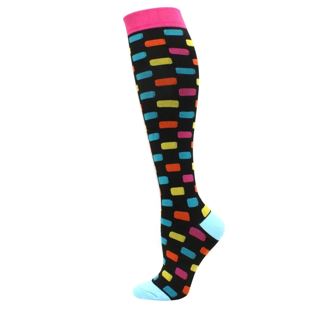 1 paire de Chaussettes de Compression pour Hommes et femmes  – Running, Basket, Cyclisme & Prévention Médicale