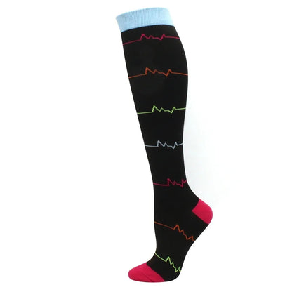 1 paire de Chaussettes de Compression pour Hommes et femmes  – Running, Basket, Cyclisme & Prévention Médicale
