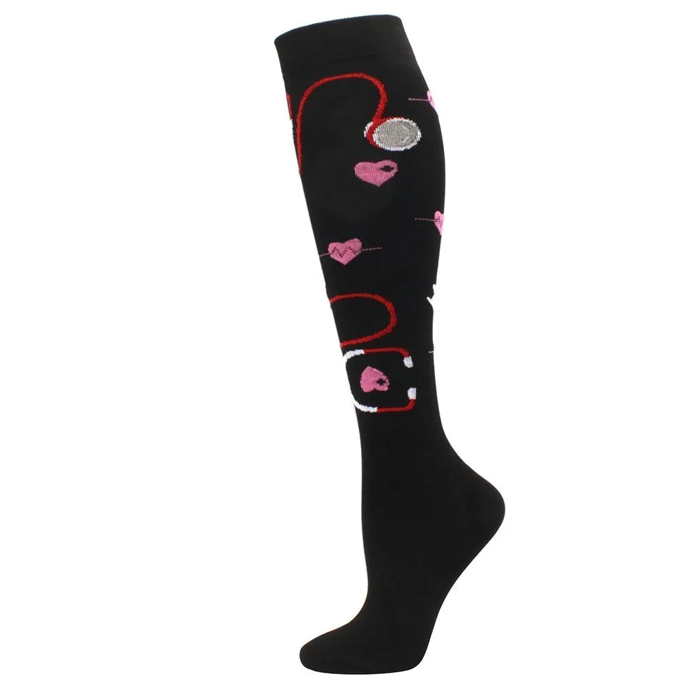 1 paire de Chaussettes de Compression pour Hommes et femmes  – Running, Basket, Cyclisme & Prévention Médicale