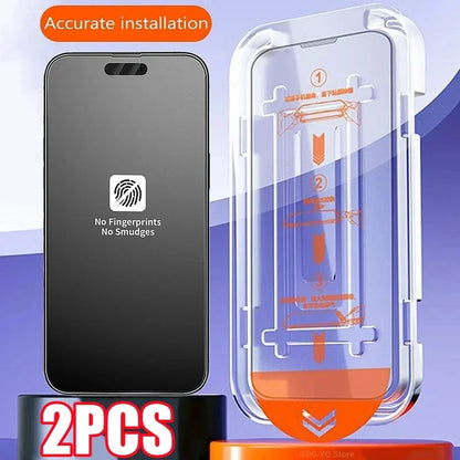 Matte Oleophobic Coating Dust free Installation Screen Protector For iPhone 13 11 12 14 17 Pro Max 15 16 Plus XR X Frosted Glass