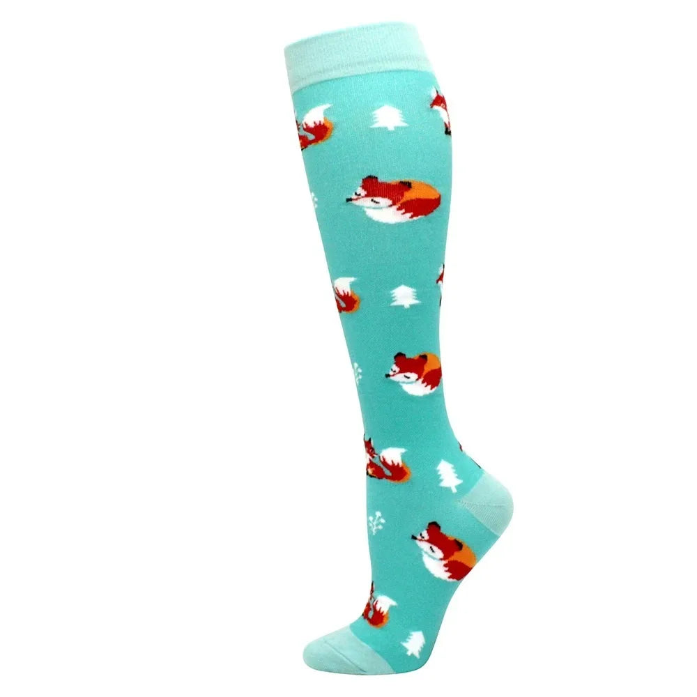 1 paire de Chaussettes de Compression pour Hommes et femmes  – Running, Basket, Cyclisme & Prévention Médicale