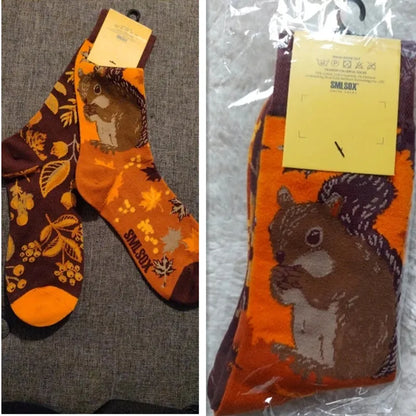 1 Pair Man Women Sock Original AB Tide Socks Colorful Cat Dog Koala Cow Cotton Socks Four Seasons Unisex Socks for Birthday Gift