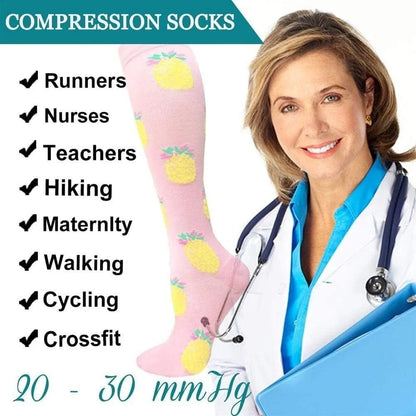 1 paire de Chaussettes de Compression pour Hommes et femmes  – Running, Basket, Cyclisme & Prévention Médicale