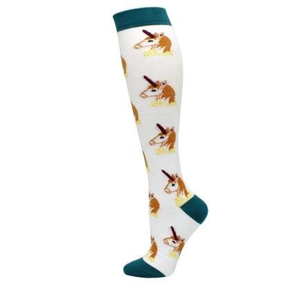 1 paire de Chaussettes de Compression pour Hommes et femmes  – Running, Basket, Cyclisme & Prévention Médicale