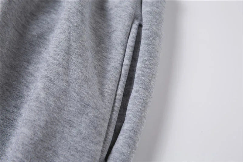 Survêtement Homme Automne 2 Pièces – Sweat à Capuche Imprimé + Pantalon à Cordon – Ensemble Sportswear & Running