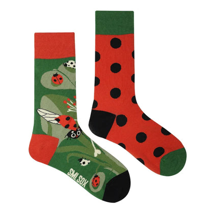 1 Pair Man Women Sock Original AB Tide Socks Colorful Cat Dog Koala Cow Cotton Socks Four Seasons Unisex Socks for Birthday Gift