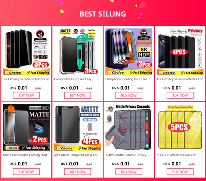 Matte Oleophobic Coating Dust free Installation Screen Protector For iPhone 13 11 12 14 17 Pro Max 15 16 Plus XR X Frosted Glass