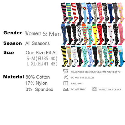 1 paire de Chaussettes de Compression pour Hommes et femmes  – Running, Basket, Cyclisme & Prévention Médicale